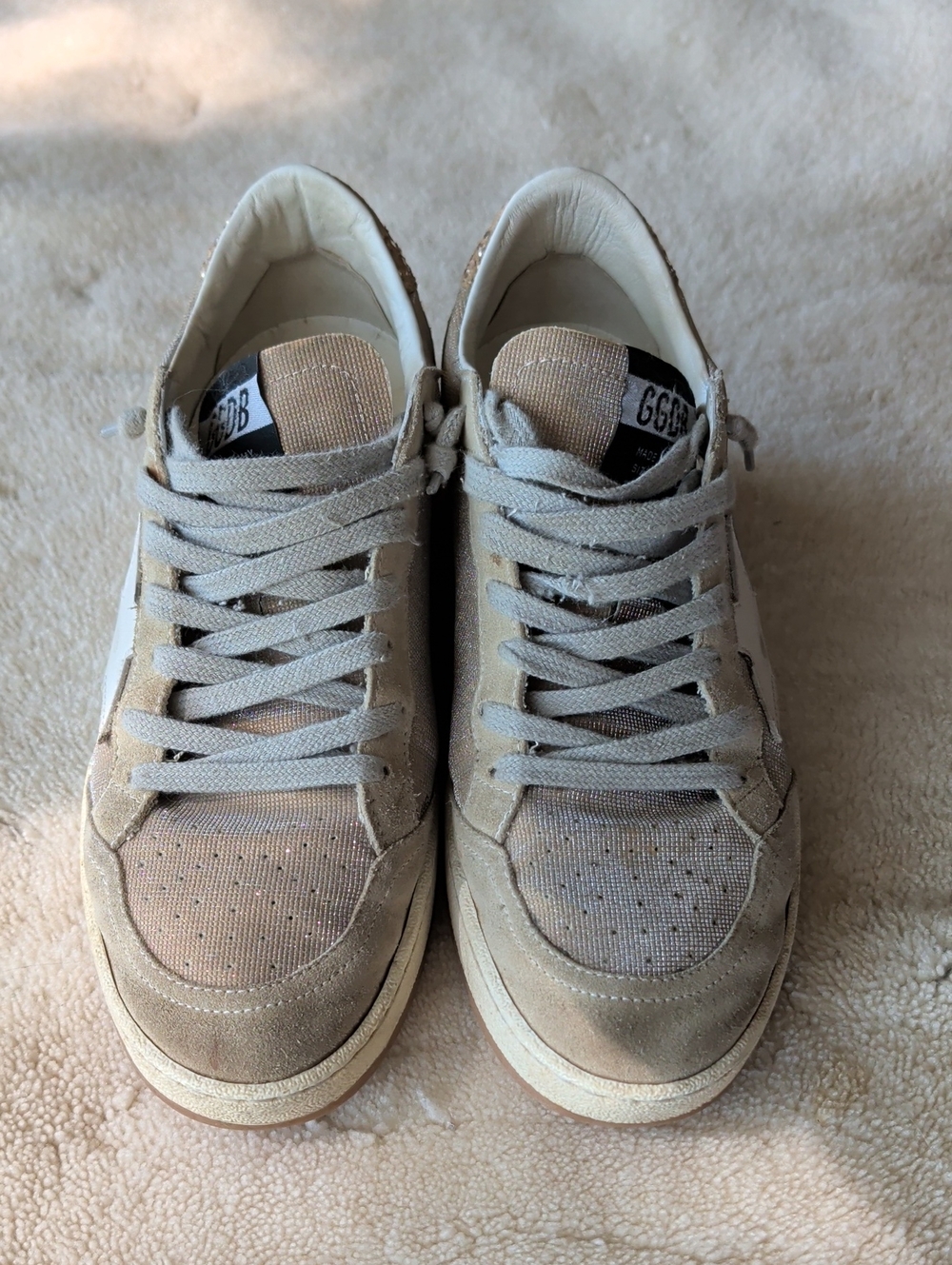 Golden Goose Women's Ballstar Low-Top Sneakers In Gold-(Nordstrom Collaboration)